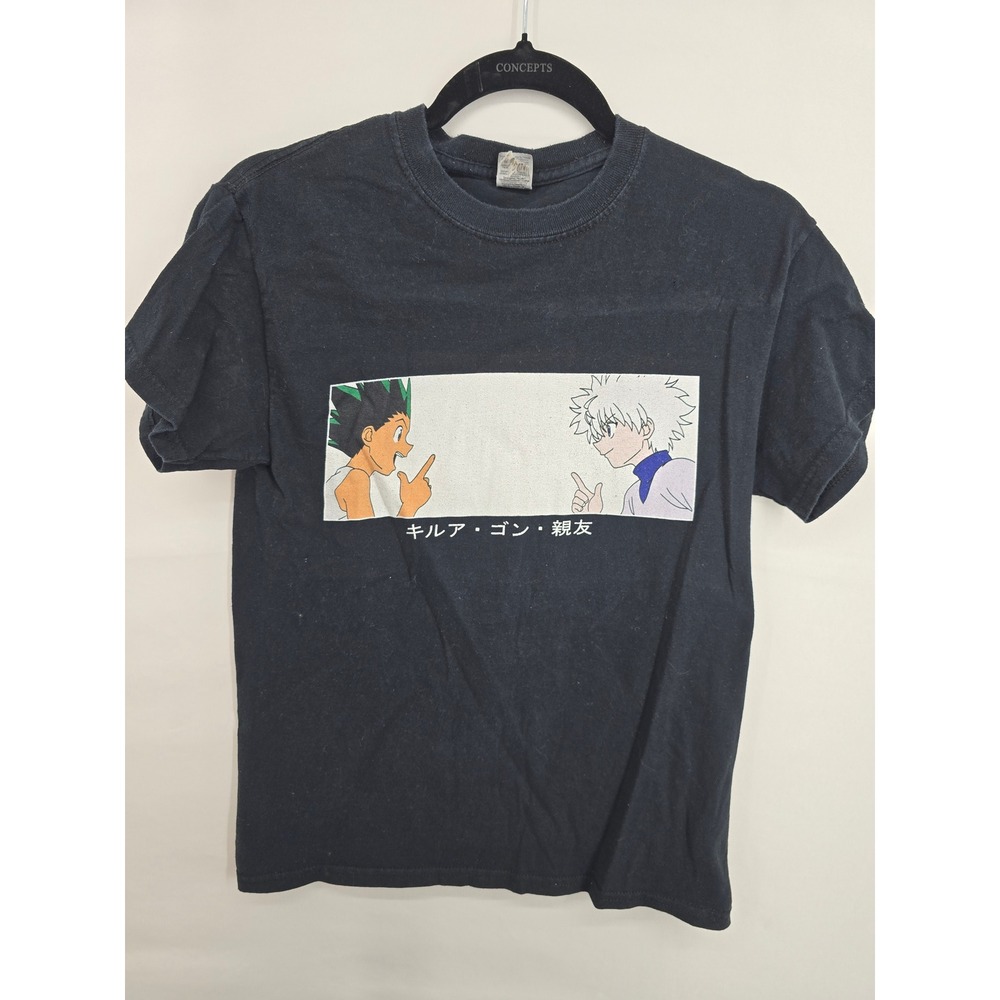 Gildan Hunter x Hunter Gon and Killua Anime Graphic T-Shirt Black Small